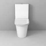 Унитаз Galaxy GR-4469S (610*365*830) напольный БЕЗОБОДКОВЫЙ с тонкой крышкой, 2 места