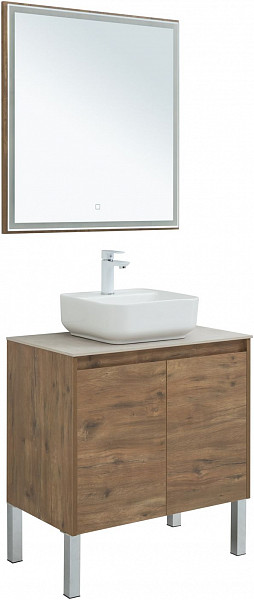 Мебель для ванной Aquanet Nova Lite 75 дуб рустикальный (2 дверцы) 00302537