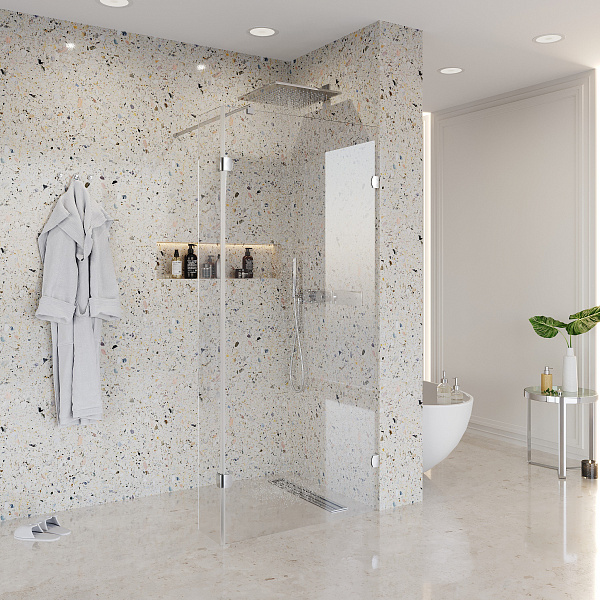 Душ. перегородка NG-662-10 (100x195), 1 место