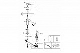 Смеситель GROHE Eurosmart однорычажный для раковины, M-Size 23322003