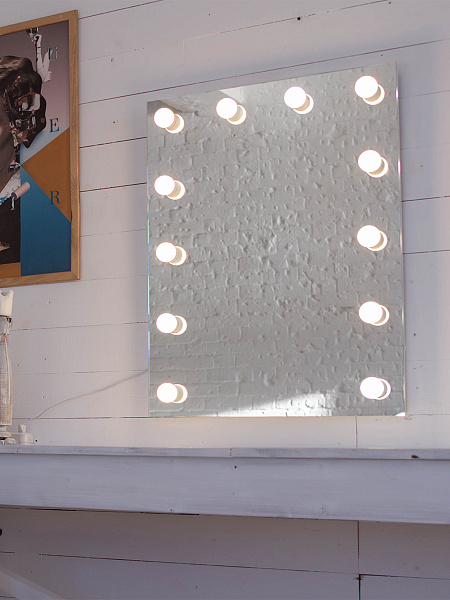 Зеркало Континент Гримерное 600х800 12 ламп