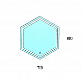 Зеркало Corozo LED "Теор 700*800", сенсор
