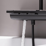 953760300 Gala душевая система с ванно  душевым ТМС смесителемполкой, чёрный