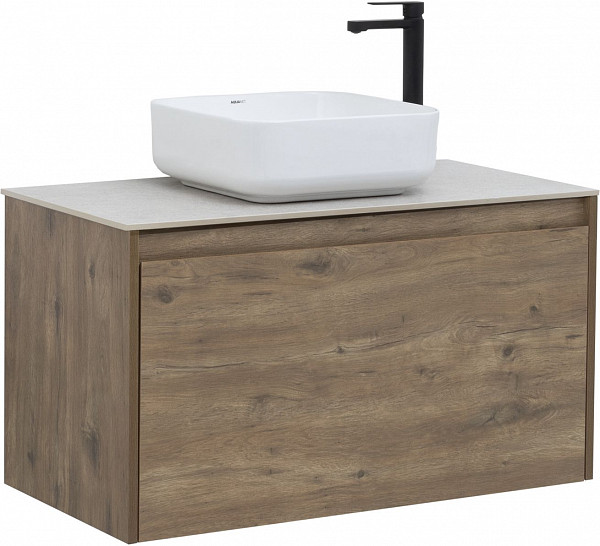 Тумба под раковину Aquanet Nova Lite 90 дуб рустикальный (1 ящик) 00249517