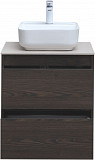 Тумба под раковину Aquanet Nova Lite 60 дуб черный (2 ящика) 00287894