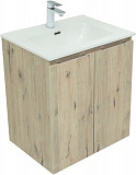 Тумба под раковину Aquanet Алвита New 60 2 дверцы, дуб веллингтон белый 00277525