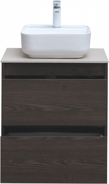 Тумба под раковину Aquanet Nova Lite 60 дуб черный (2 ящика) 00287894