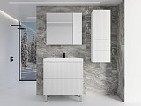 Тумба с раковиной Style Line Стокгольм 60 напольная белый софт