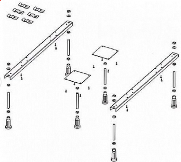 Ножки для ванны Riho Plus 207095