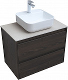 Тумба под раковину Aquanet Nova Lite 75 дуб черный (2 ящика) 00287895