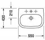 Раковина Duravit D-Code 23105500002