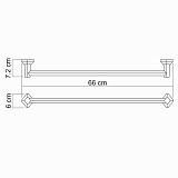Штанга для полотенец Wasserkraft Aller K-1130