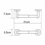 Держатель туалетной бумаги Wasserkraft Rhein K-6222