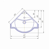Мебельная раковина Классик угловой