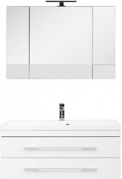 Мебель для ванной Aquanet Верона NEW 100 белый (подвесной 2 ящика) 00230318
