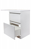 Тумба напольная "Даллас 120", Люкс белая, под раковину, PLUS, ЭМАЛЬ