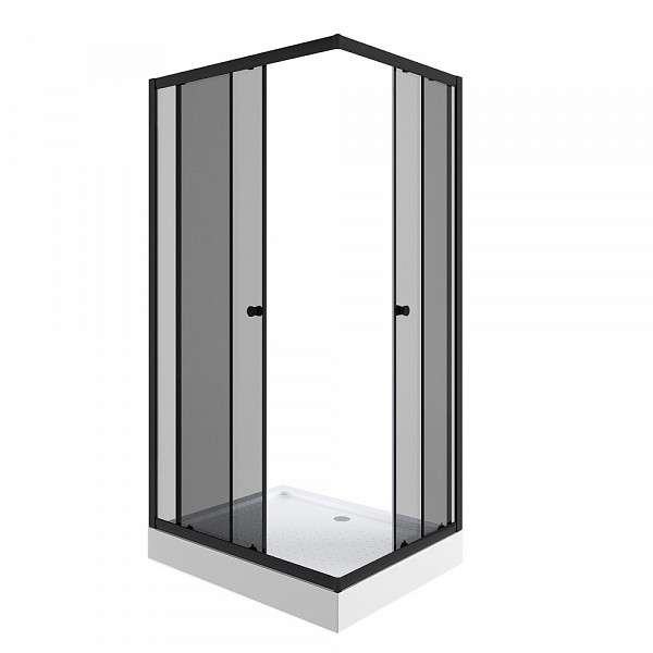 Душ. уголок NG-012-14QT (1200х800х1950) низкий поддон(13см) стекло ТОНИРОВАННОЕ, 2 места