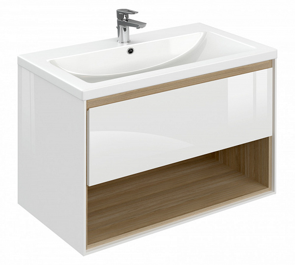 Тумба под раковину Cersanit Louna 80 см  SP-SZ-LOU-CO80/Wh