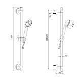 Душевой гарнитур, Niagara, Milardo, NIA1F65M16
