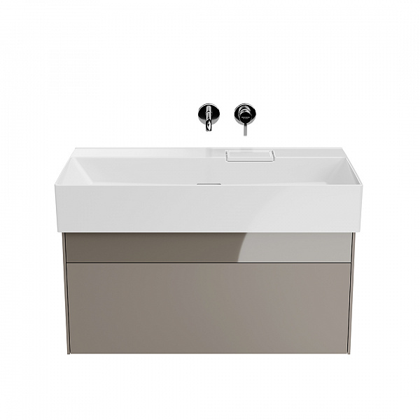 Тумба Kerama Marazzi LOGICA подвесная 2 ящика 90 см, песчаный