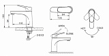 Комплект смесителей для ванной комнаты Bravat Eler 3 в 1 F00450CP