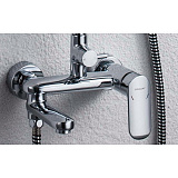 Смеситель для ванны c коротким изливом Bravat Opal F6125183CP-01-RUS