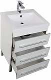 Тумба под раковину Aquanet Верона 58 белый (напольная 3 ящика) 00178253