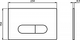 Клавиша смыва Ideal Standard Oleas R0121A6