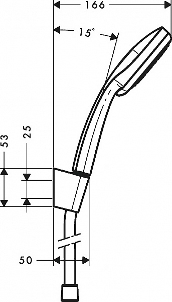 Душевой набор Hansgrohe Croma 100 Vario/Porter'S 27594000