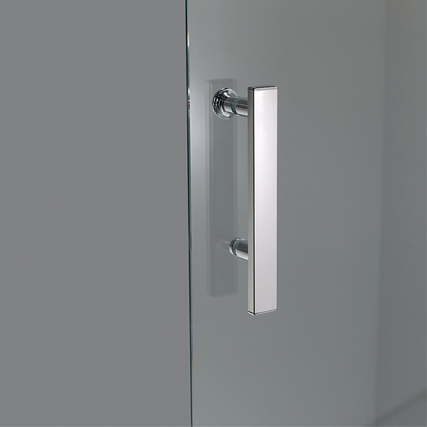 Душевое ограждение  "KOLLER POOL" ROUND R90RG 900x900x1900 не прозрачное Grape 6мм хром