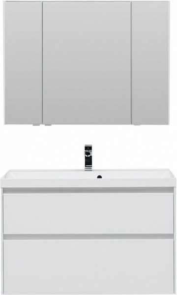 Мебель для ванной Aquanet Гласс 100 белый 00240468