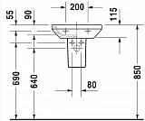 Рукомойник Duravit DuraStyle 070845