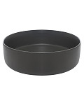 AQM5012 Раковина накладная AQUAme круглая, цвет темно-серый матовый. 355x355x120