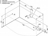 Акриловая ванна Aquanet Jersey 170x90 L (с каркасом) 00205405