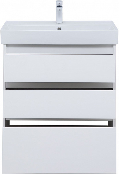 Тумба под раковину Aquanet Nova Lite 75 белый глянец (3 ящика) 00302472