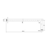 Кронштейн для верхнего душа, IDDIS, 001SB33i61