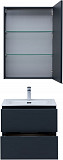 Мебель для ванной Aquanet Алвита New 60 2 ящика, антрацит 00274219