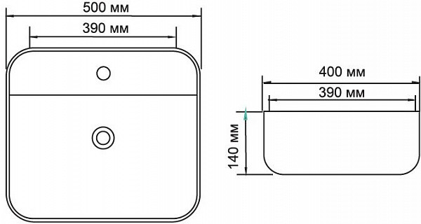 Раковина Aquanet City-2 CITY-2