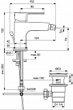Смеситель Ideal Standard Cerafine D BC492AA для биде с донным клапаном