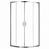 Душевое ограждение Azario MILTON 900х900х2000, БЕЗ ПОДДОНА, полукругл, профиль серебро
