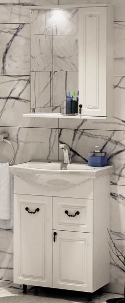 Зеркало-шкаф Corozo Элегия Ретро 60 Z1 белый SD-00000006