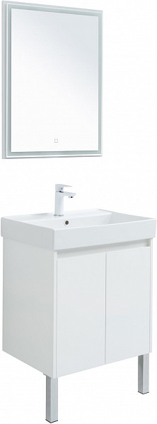 Мебель для ванной Aquanet Nova Lite 60 белый глянец (2 дверцы) 00302532