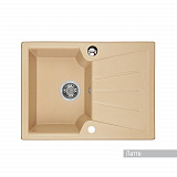 Мойка для кухни Aquaton Монца прямоугольная с крылом латте 1A716032MC260
