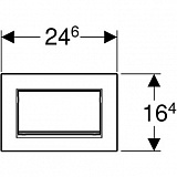 Клавиша смыва Geberit Sigma 20 115.893.JT.1