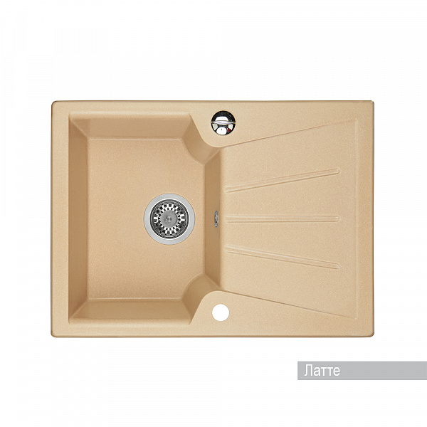 Мойка для кухни Aquaton Монца прямоугольная с крылом латте 1A716032MC260