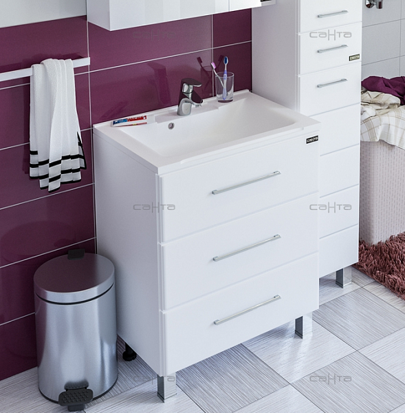 Тумба под раковину Омега 65 люкс Санта 207016л