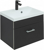 Тумба под раковину Aquanet Верона 50 черный матовый 00272430