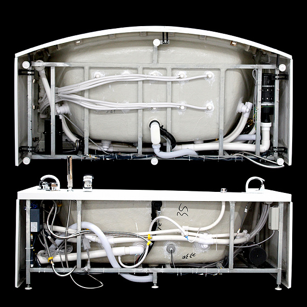 Акриловая ванна Grossman 175x85 с гидромассажем GR-17585