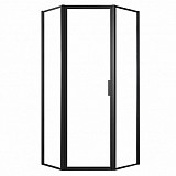 Душевое ограждение Azario RICHMOND (900х900х2000), 5-угольный, БЕЗ ПОДДОНА, черный профиль