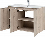 Тумба под раковину Aquanet Алвита New 100 3 дверцы, дуб веллингтон белый 00277533